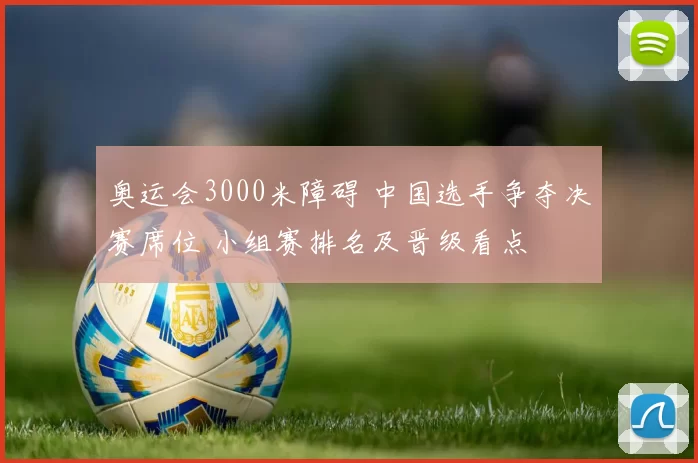 奥运会3000米障碍 中国选手争夺决赛席位 小组赛排名及晋级看点